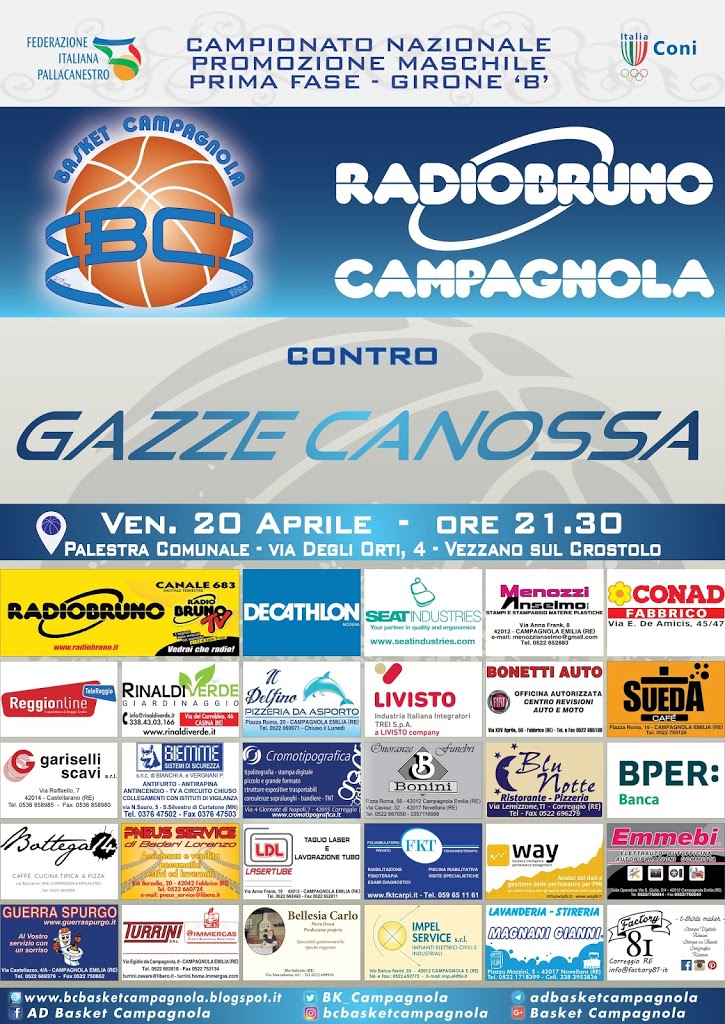 21. Giornata Campionato di Promozione 2017/2018 – Girone B