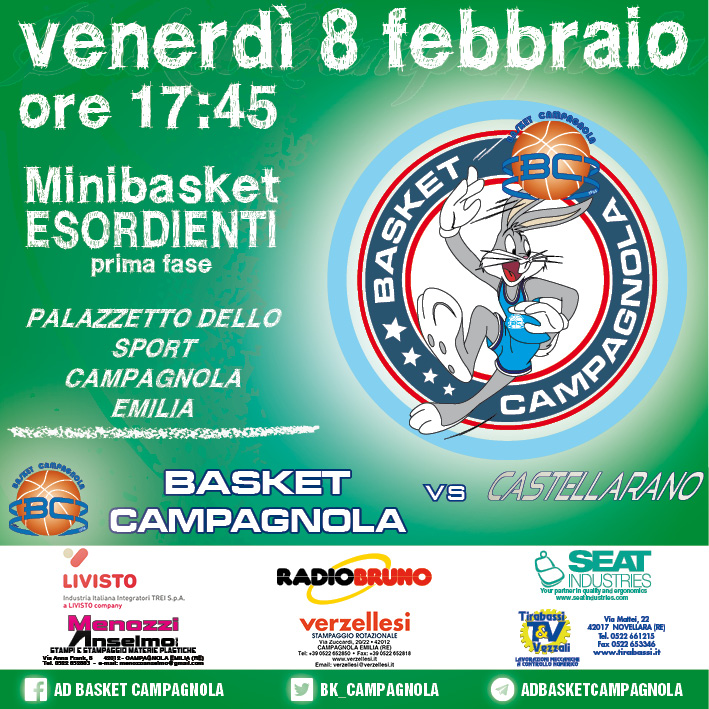 MB: Esordienti – 1. Giornata seconda fase: Basket Campagnola vs Castellarano