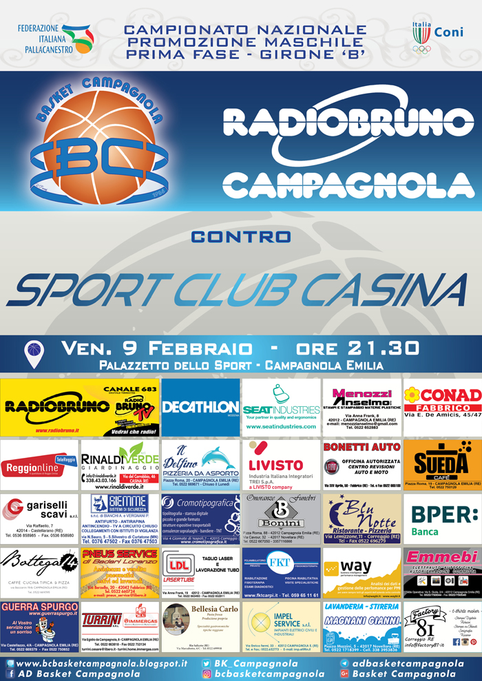 13. Giornata Campionato di Promozione 2017/2018 – Girone B