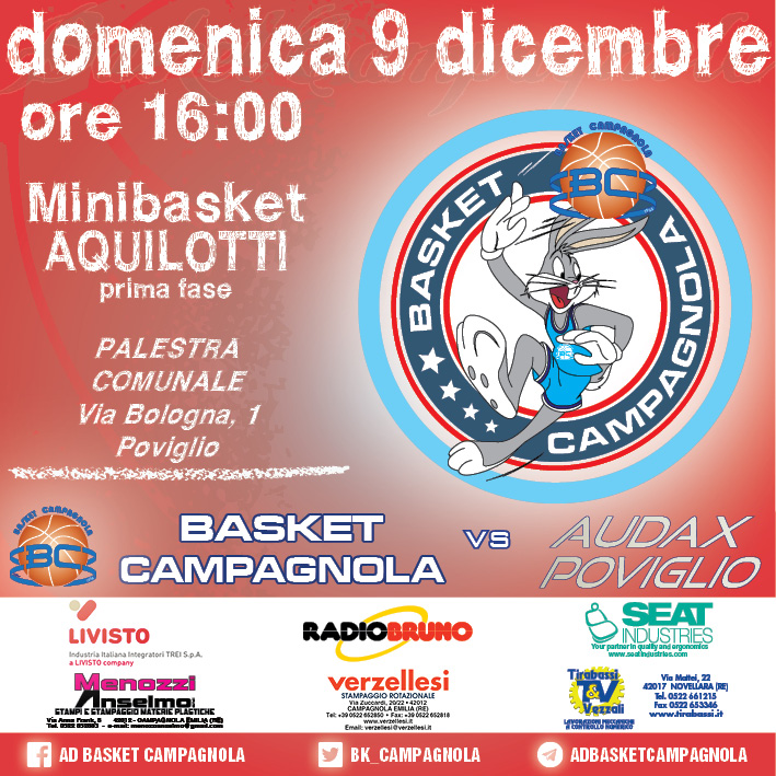 MB: Aquilotti – 3.Giornata: Audax Poviglio vs Basket Campagnola