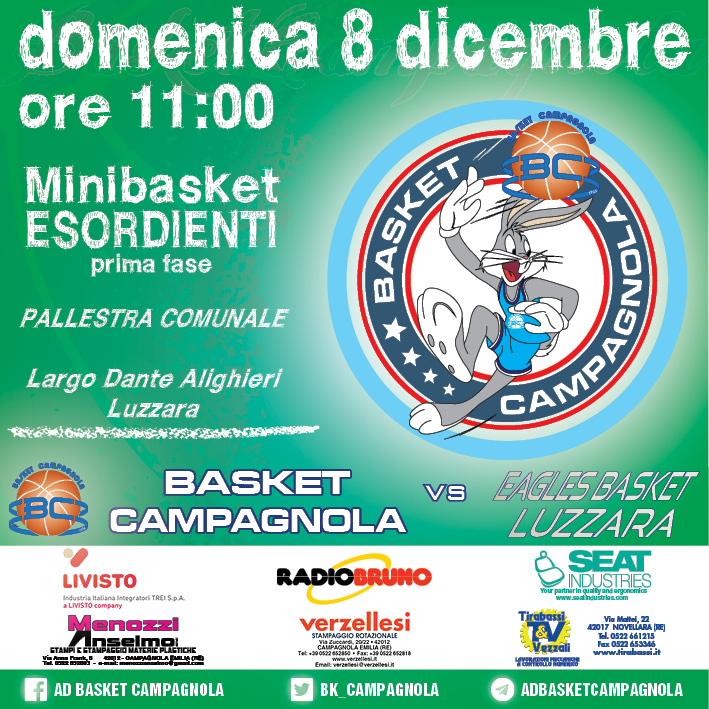 MB: Esordienti – 4.Giornata: Aquile Luzzara vs Basket Campagnola