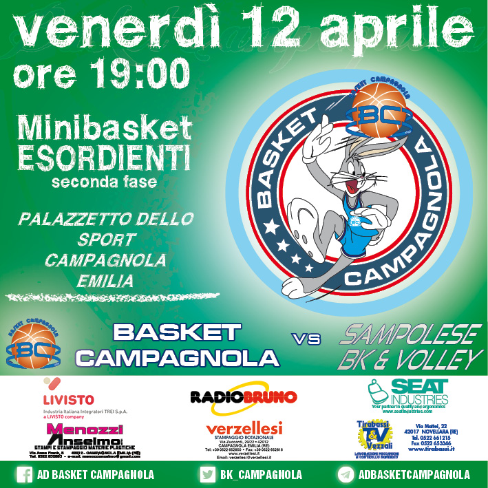 MB: Esordienti – 8. Giornata seconda fase: Basket Campagnola vs Sampolese Basket & Volley