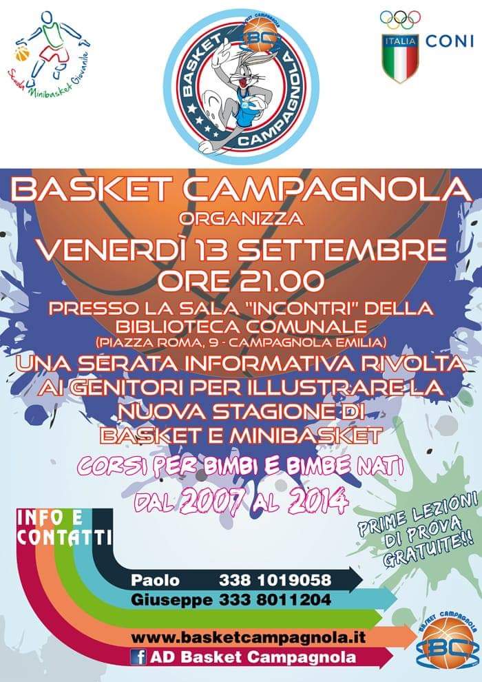 Riunione informativa stagione 2019/2020